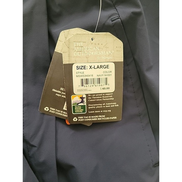 The American Outdoorsmam for Womens Navy Blue UPF50 Performance Skort XL NWT - Picture 5 of 5